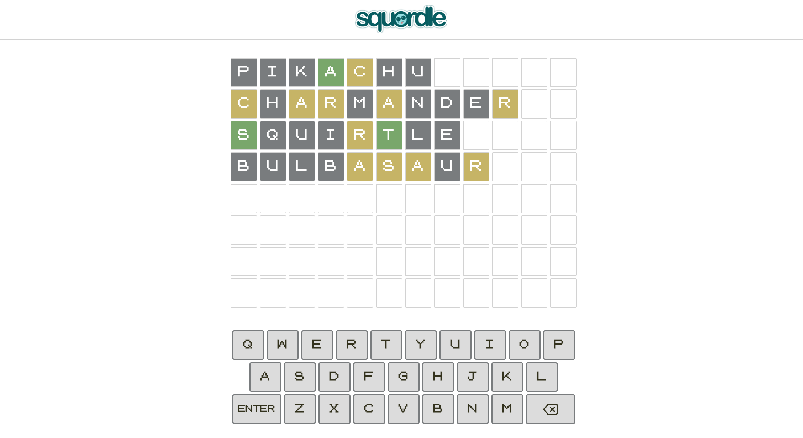 Squordle: Gotta Guess 'em All